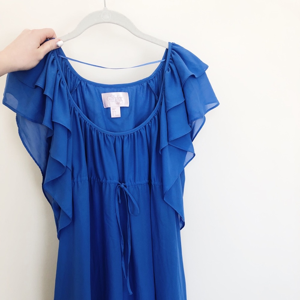 H&M Blue Ruffle Dress - Picture 3 of 8